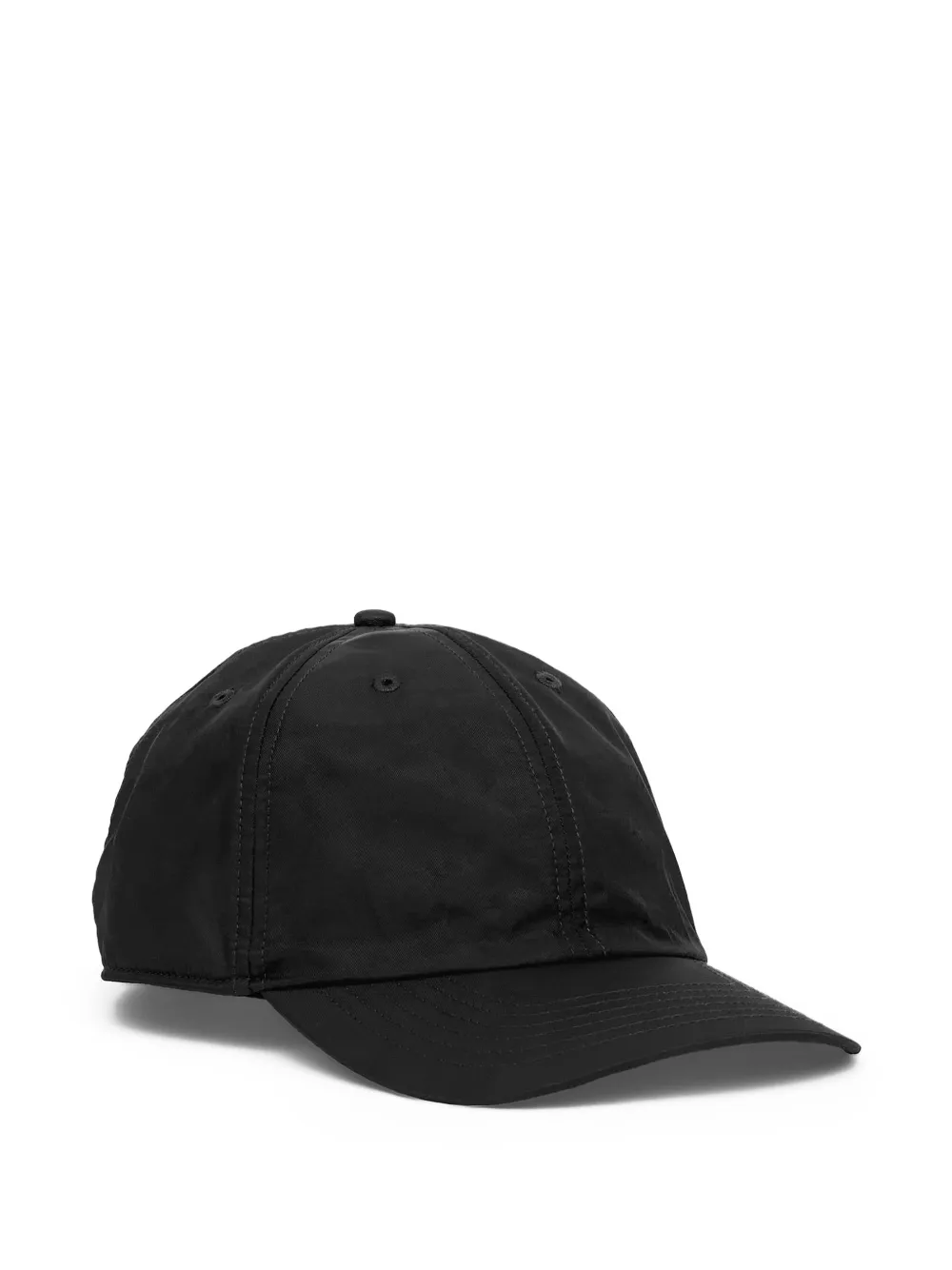 MM6 Maison Margiela Cappello da baseball con tesa curva - Nero