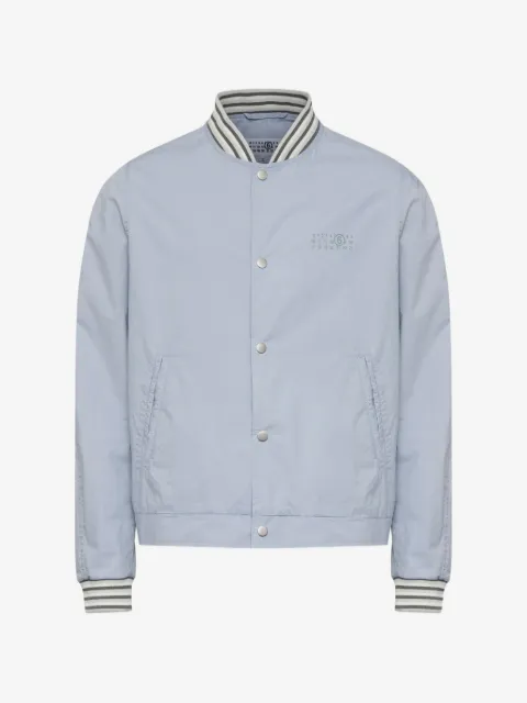 MM6 Maison Margiela washed cotton varsity jacket