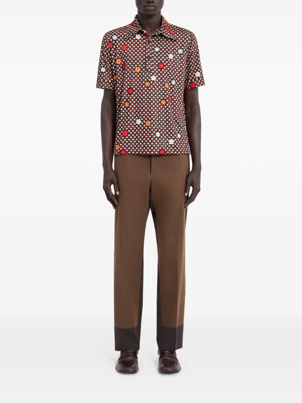 MM6 Maison Margiela Overhemd met bloemenprint Zwart