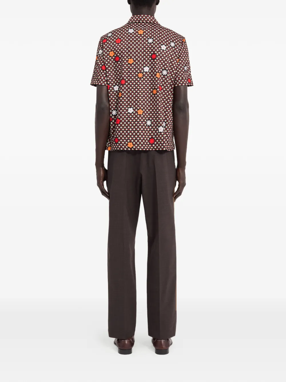 MM6 Maison Margiela Overhemd met bloemenprint Zwart