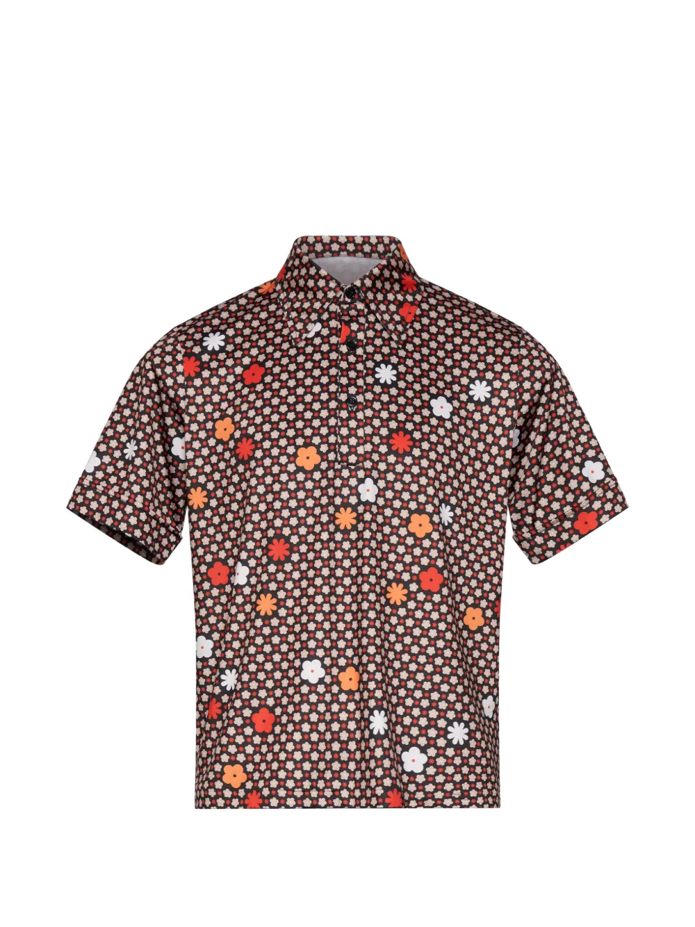 MM6 Maison Margiela Camicia a fiori - Nero
