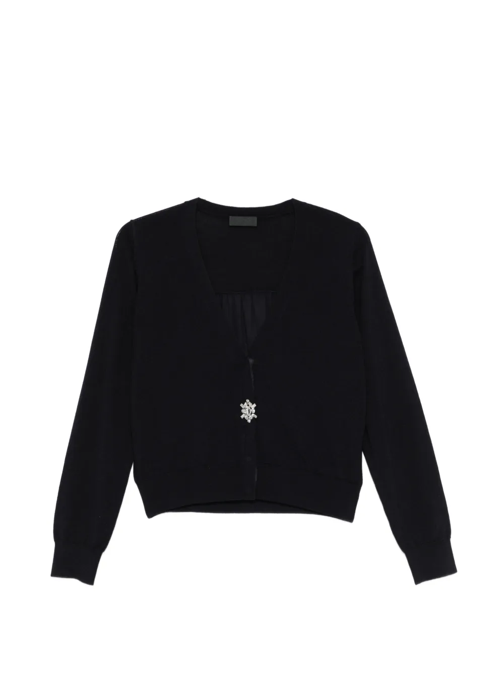 LIU JO crystal-embellishment cardigan - Blu