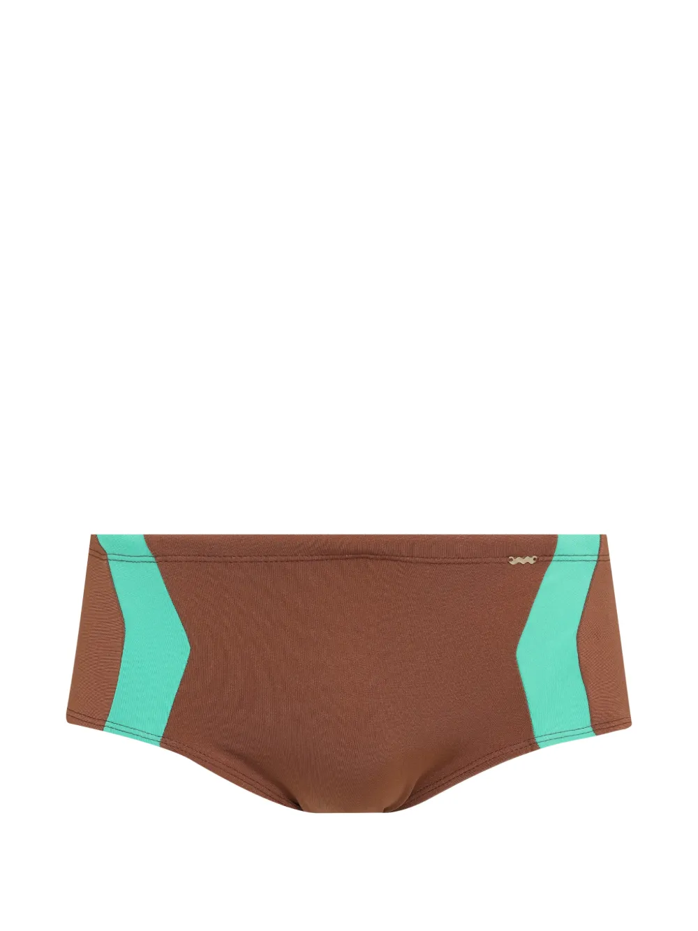 Amir Slama colour-block swimming trunks - Marrone