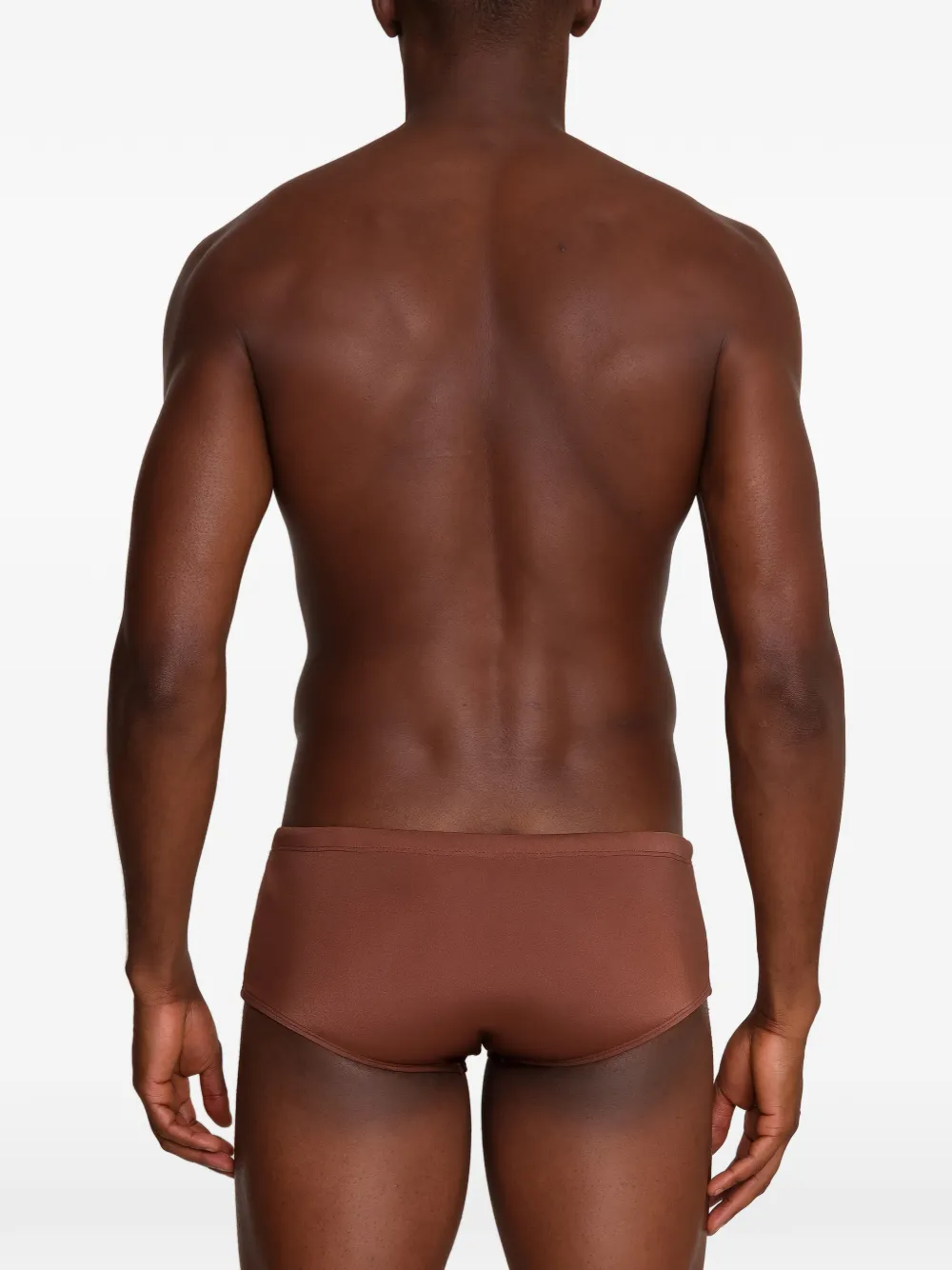 Amir Slama Zwembroek met colourblocking Bruin