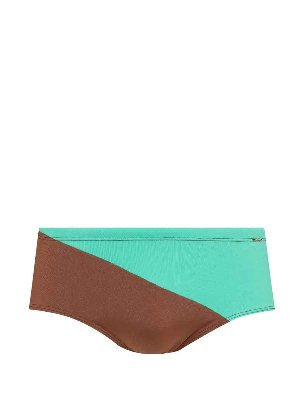 Amir Slama colour-block swimming trunks - Marrone