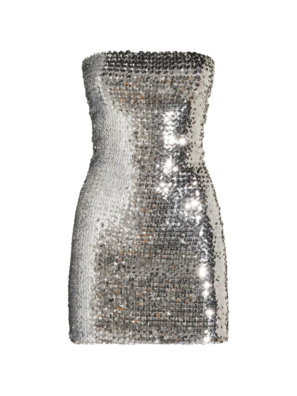Gucci Schulterfreies Maxikleid - Silber