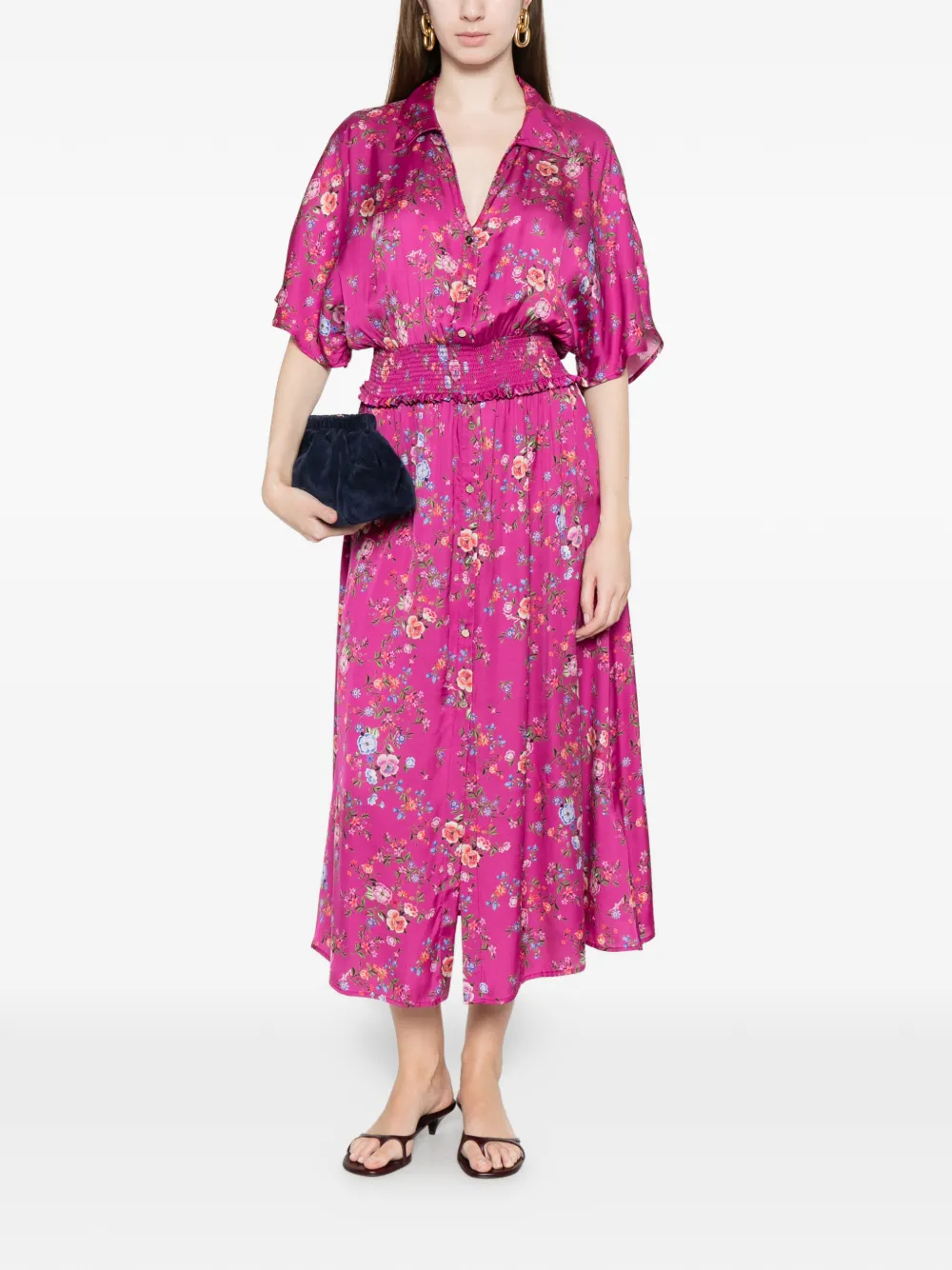 LIU JO Maxi-jurk met bloemenprint Roze