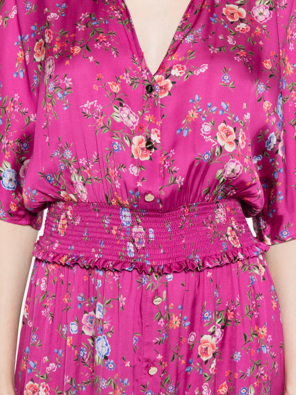 LIU JO Maxi-jurk met bloemenprint Roze
