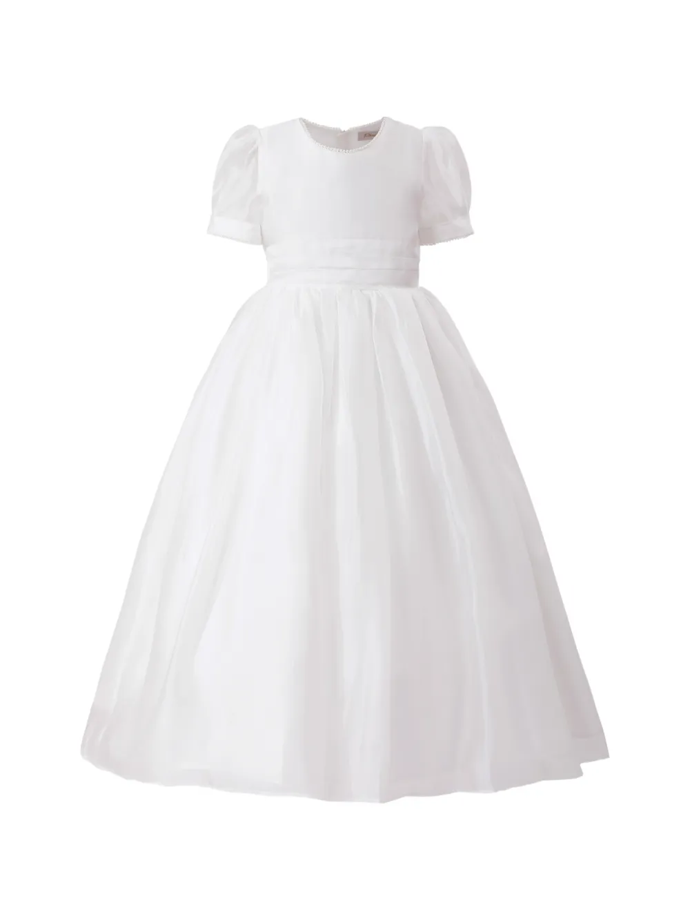 Tulleen Zavelle puff-sleeve dress - Bianco
