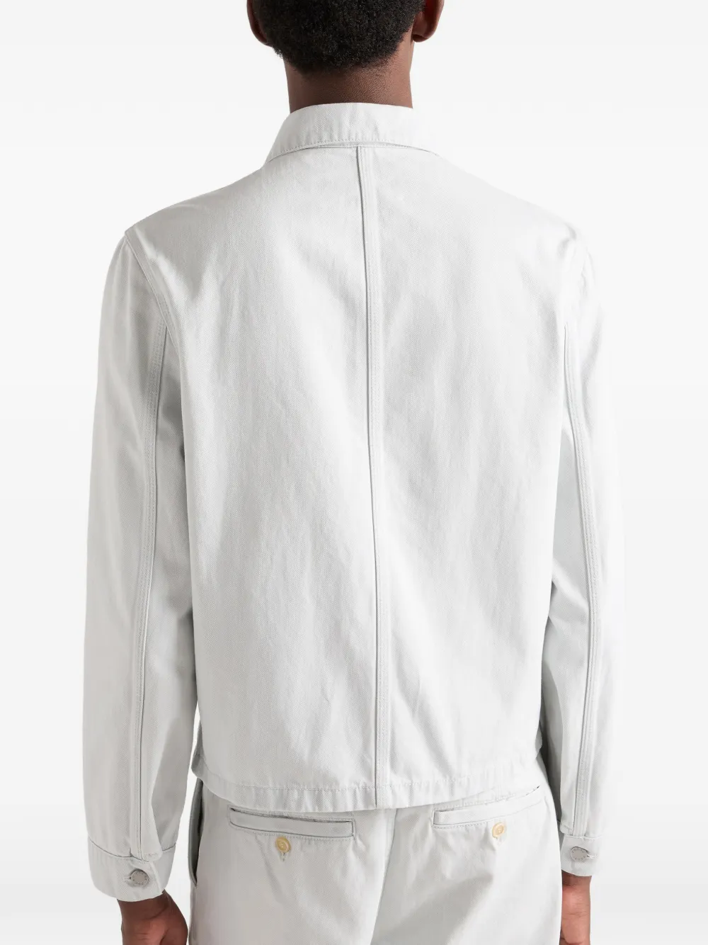 Prada Denim jack Blauw