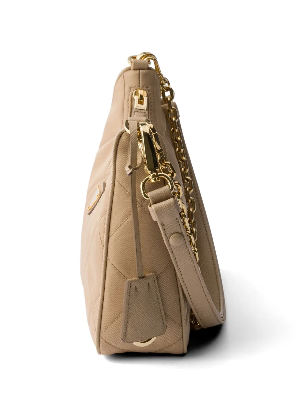 Prada Re-Edition gewatteerde Re-Nylon mini-tas Beige