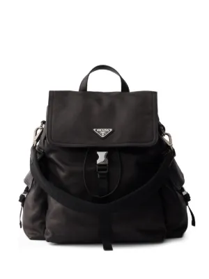 Prada Explore Drawstring Backpack | Black | FARFETCH