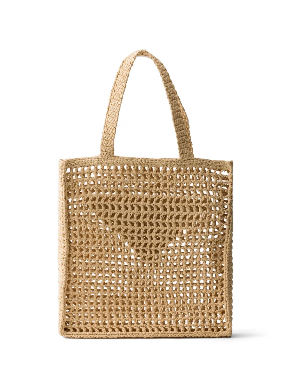 Prada Gehaakte shopper Beige