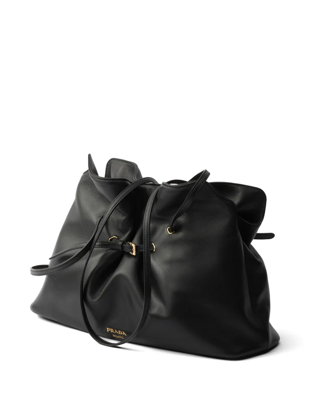 Prada Dada grote nappaleren shopper Zwart