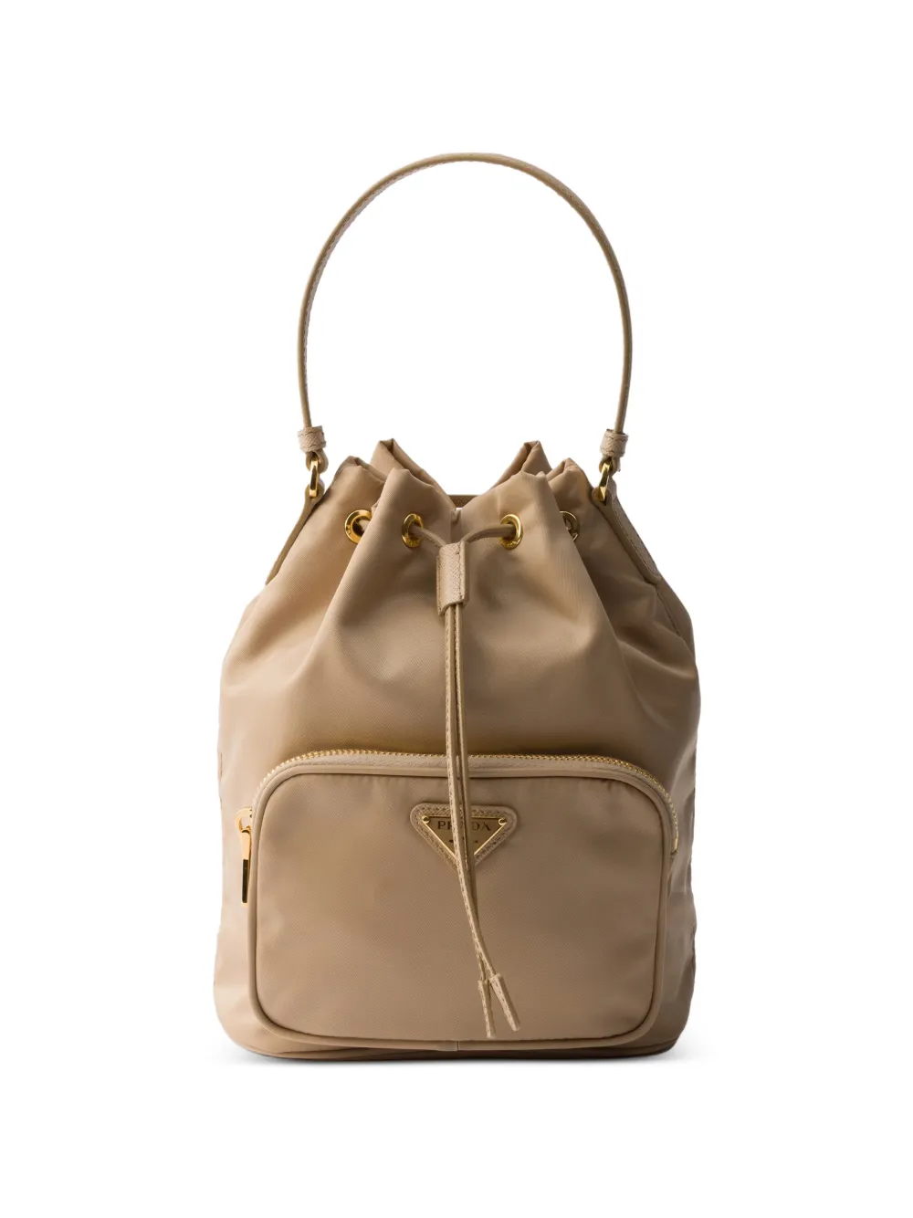 Prada Duet Re-Nylon bucket bag - Toni neutri