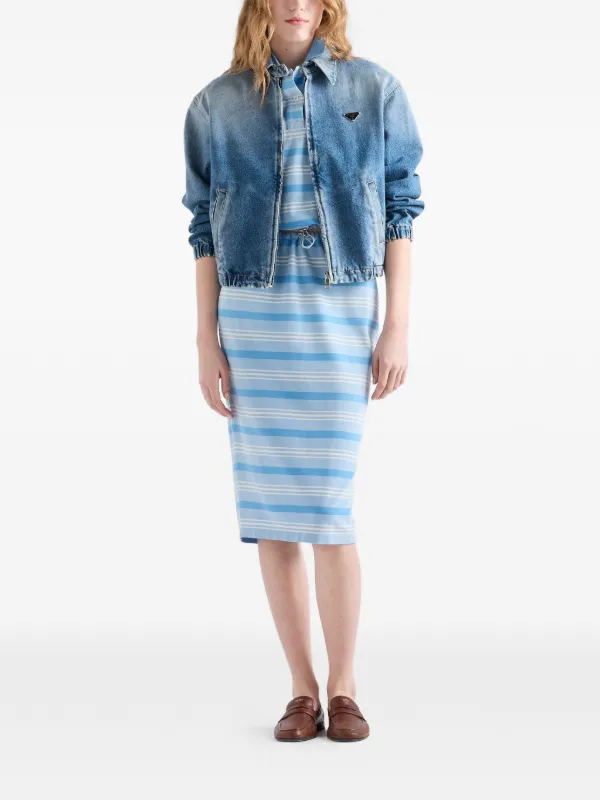 Prada Jaqueta Jeans | Azul | FARFETCH BR