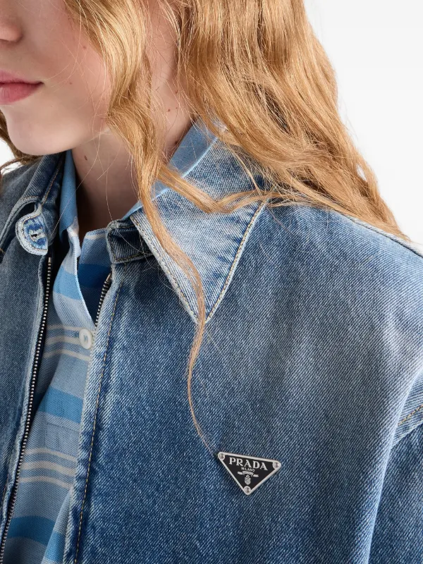 Prada Jaqueta Jeans | Azul | FARFETCH BR