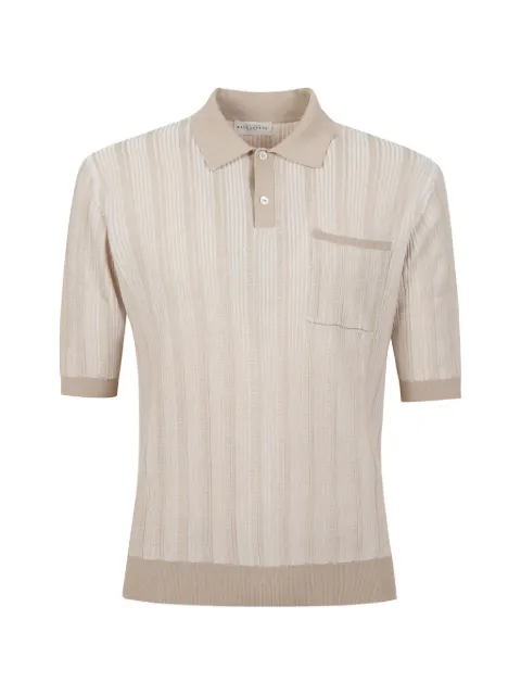 Ballantyne pocket ribbed polo shirt