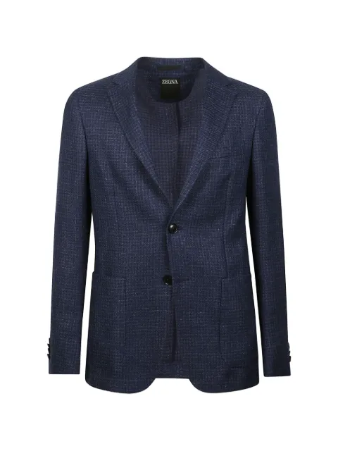 Zegna blazer con solapas de muesca