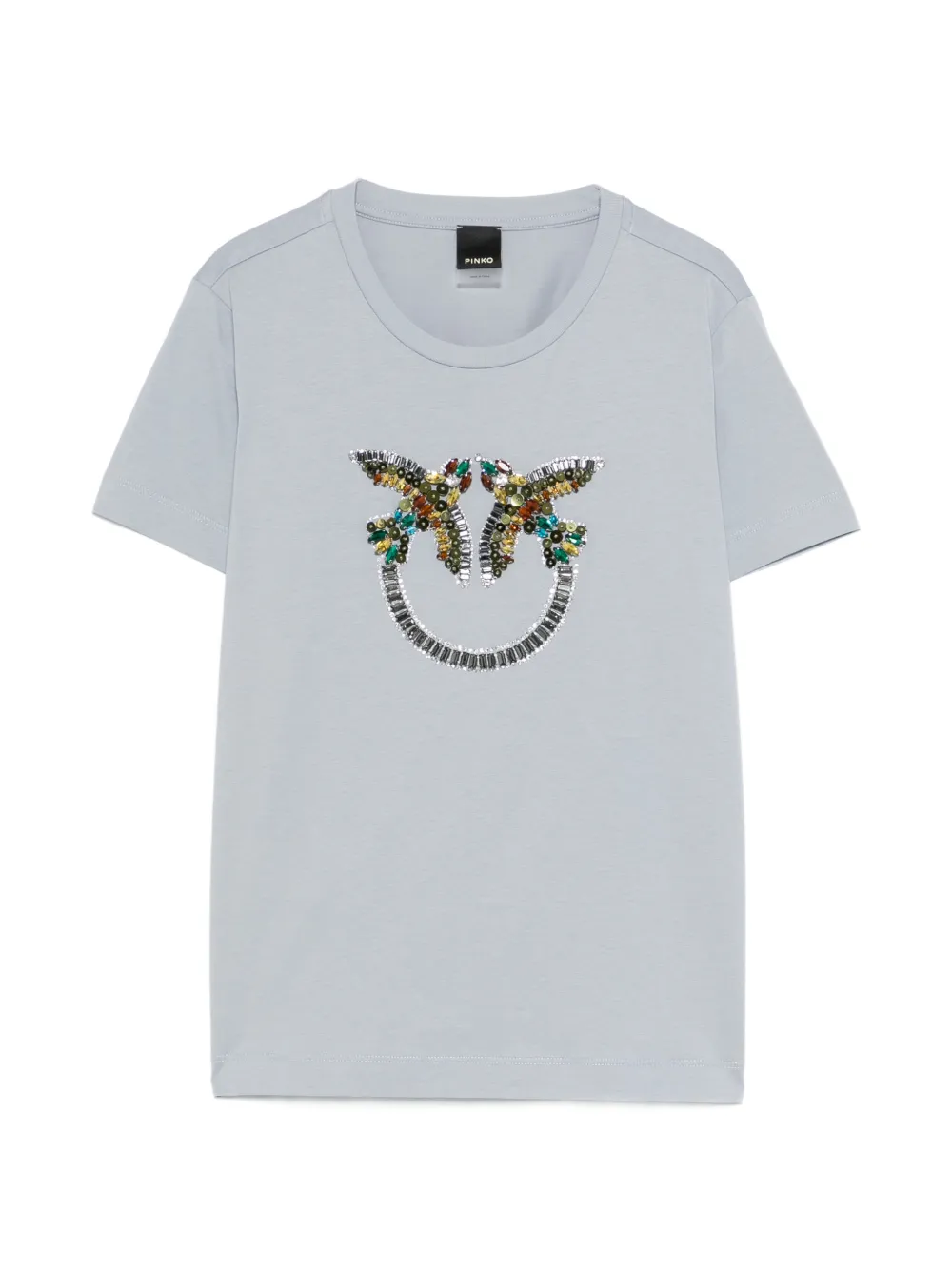 PINKO embellished T-shirt - Blu