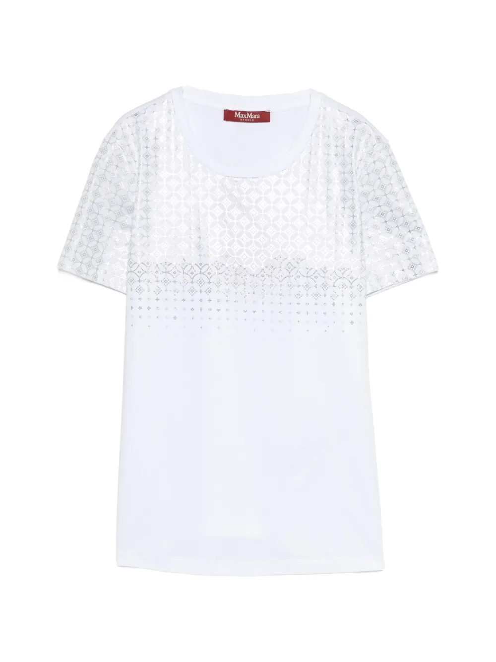 Max Mara geometric pattern T-shirt - Bianco