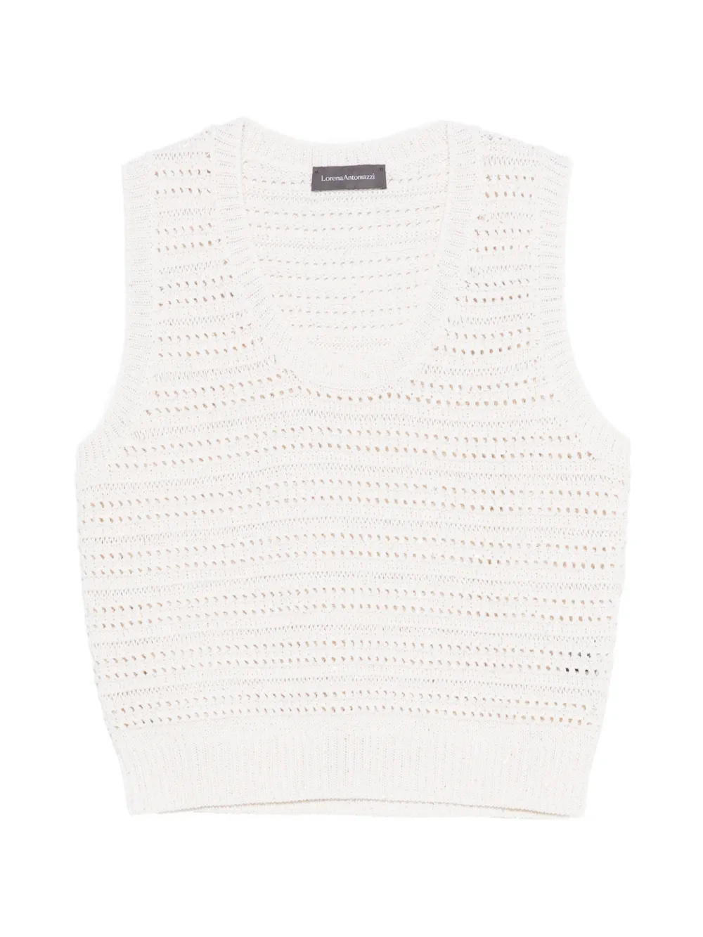 Lorena Antoniazzi open knit top - Toni neutri