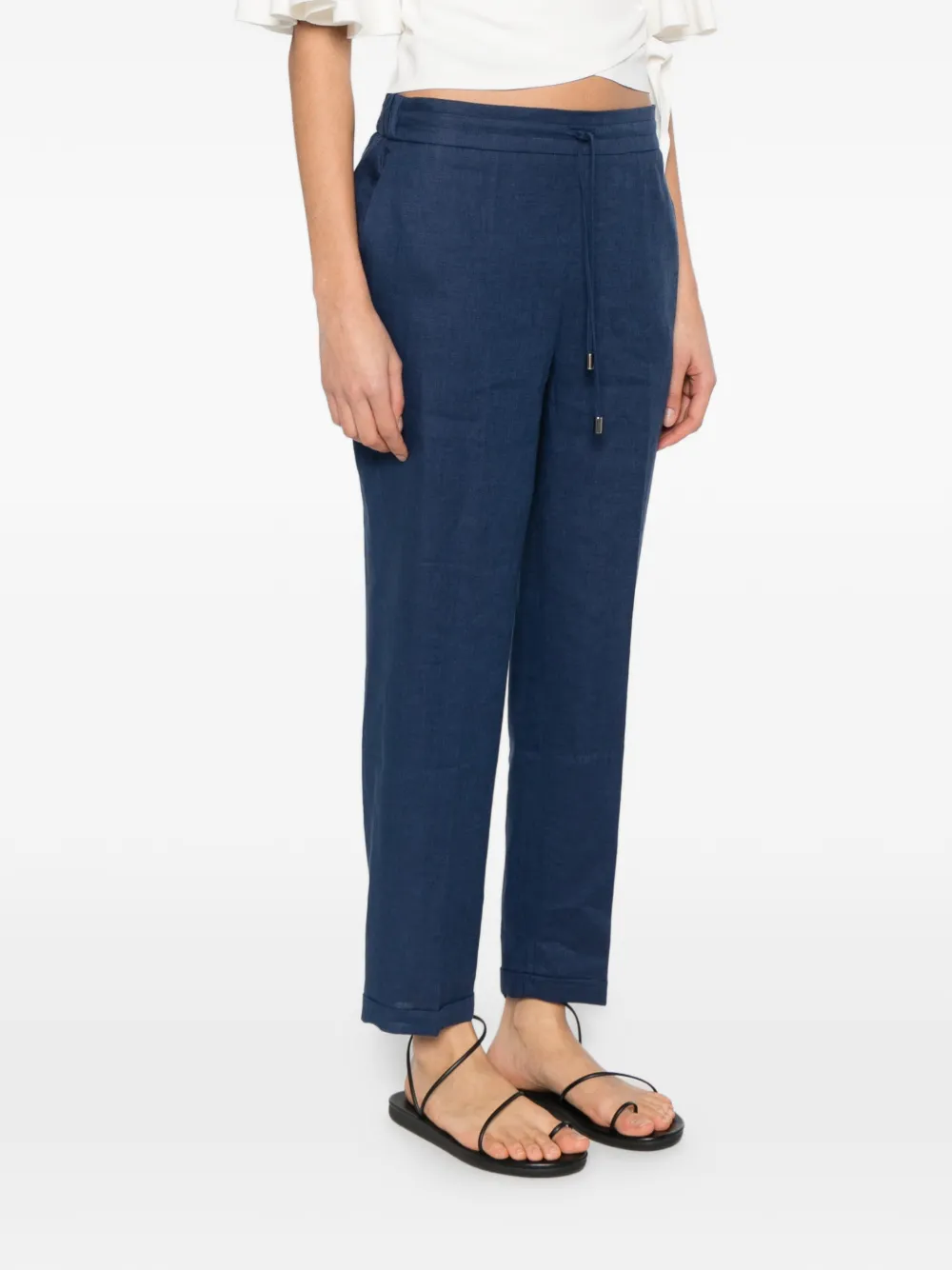  Amina Rubinacci Milo Drawstring-fastening Trousers - Blue 