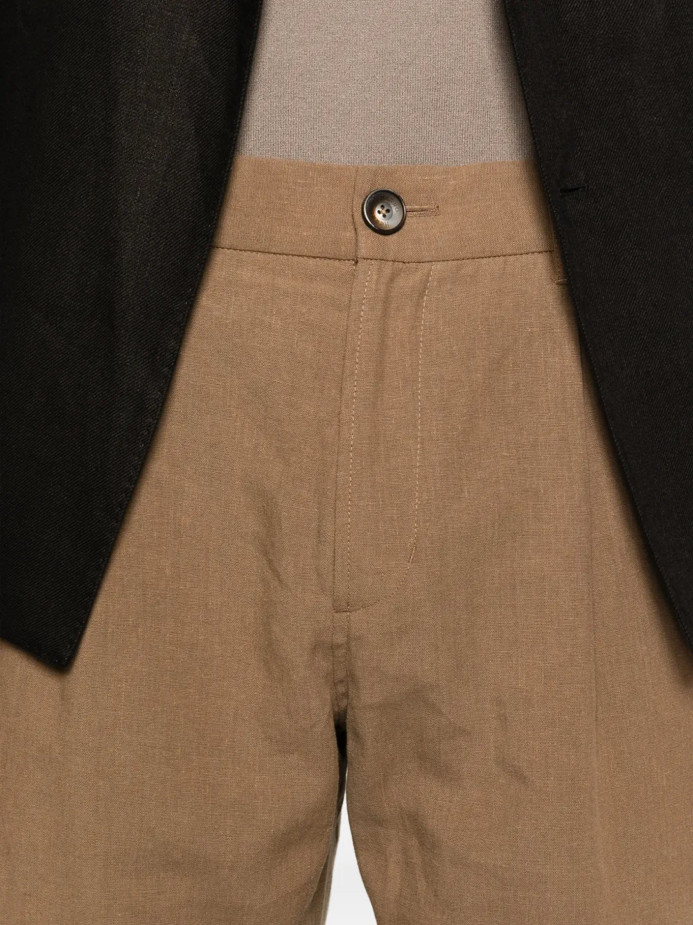 Herno Straight plooibroek Bruin