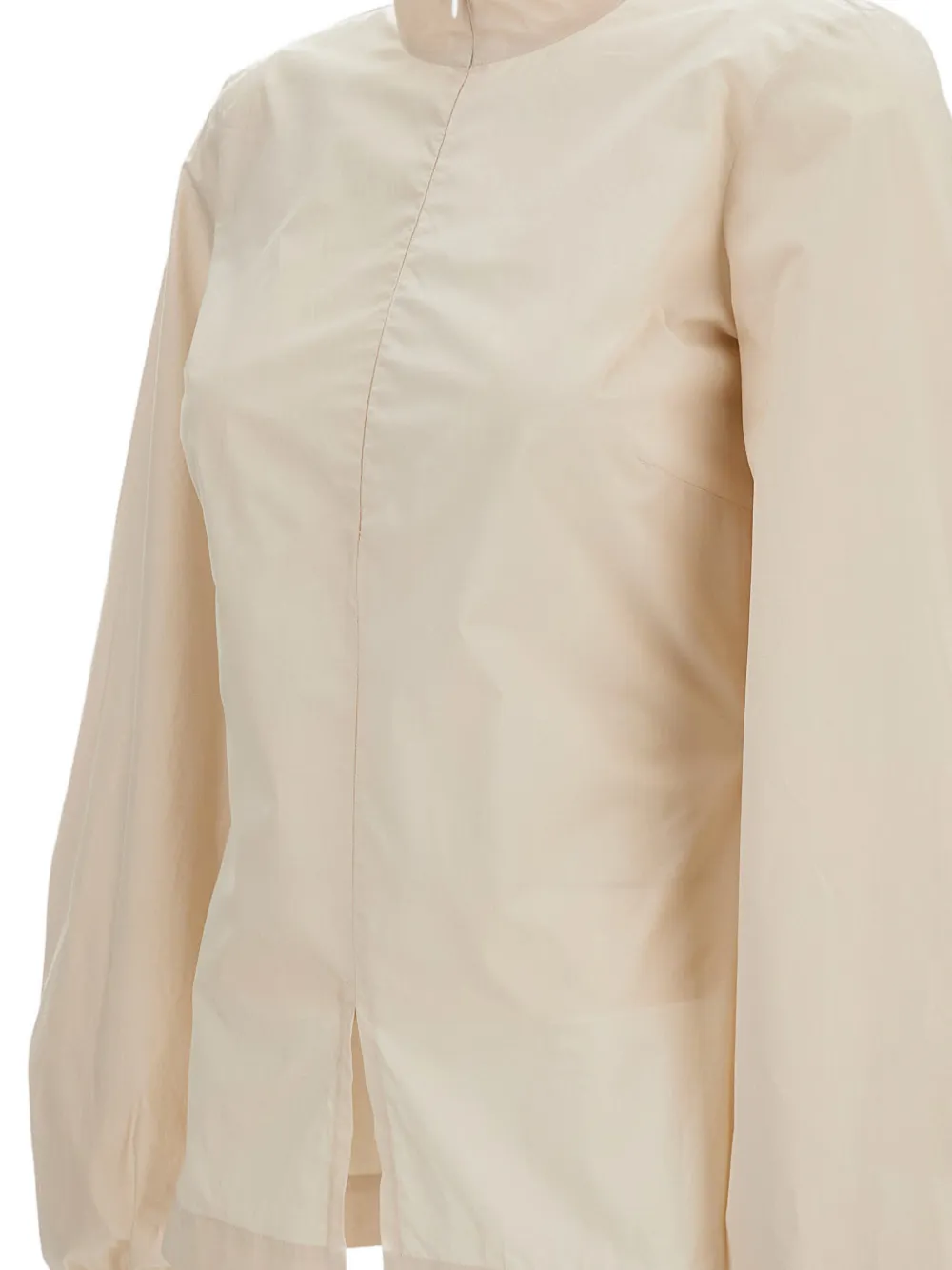  Thelatest Balloon Sleeve Shirt - Neutrals 
