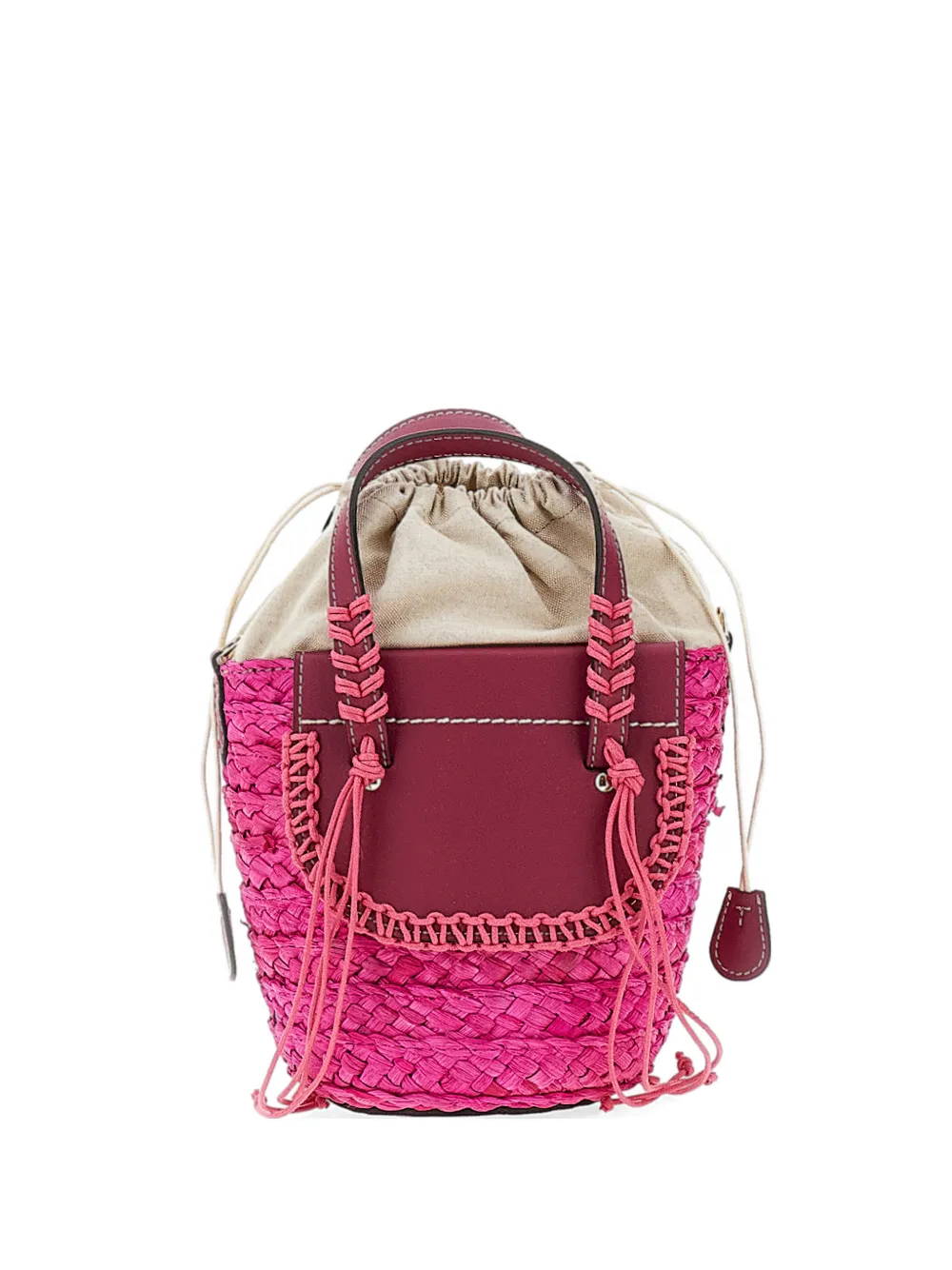 Cuba Lab Braided Bucket Bag - Pink 