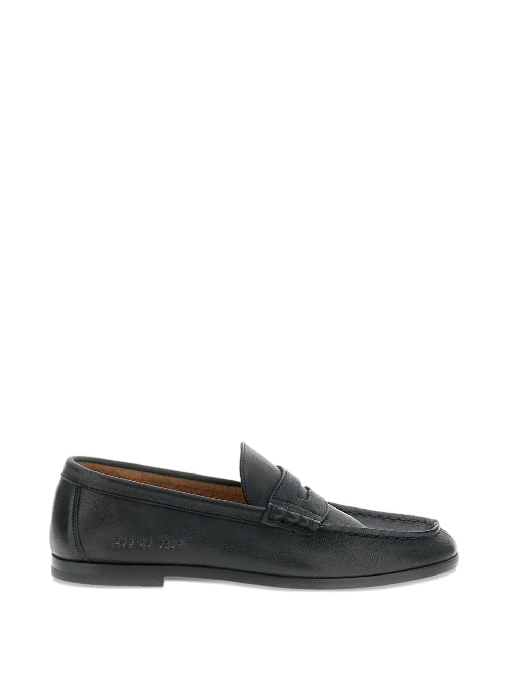 Common Projects strap leather loafers - Nero