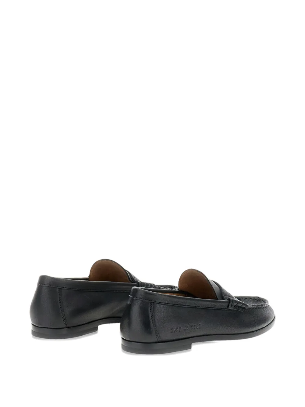 Common Projects strap leather loafers Zwart