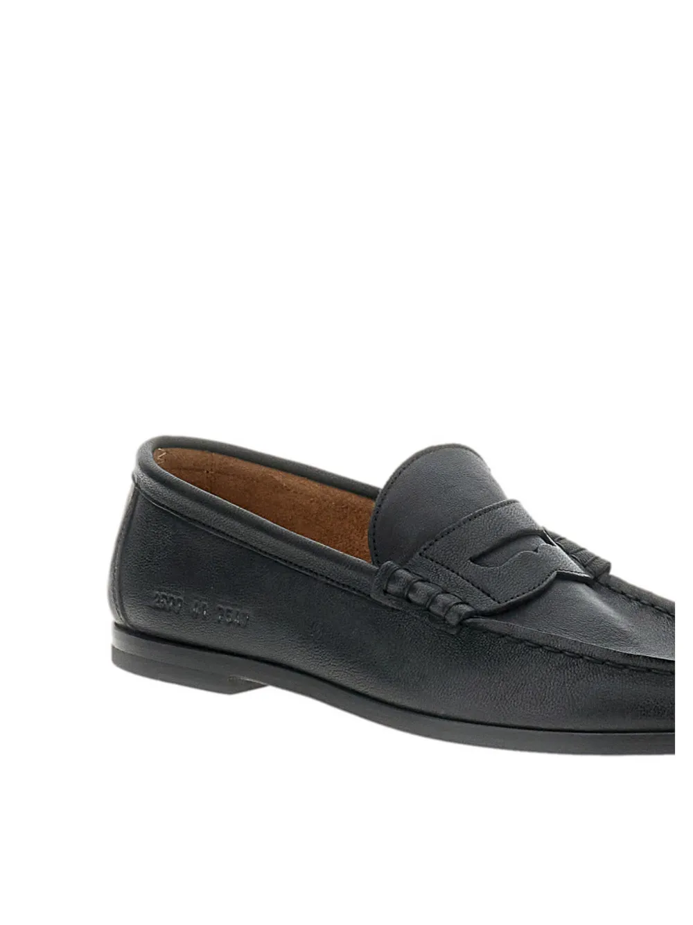 Common Projects strap leather loafers Zwart