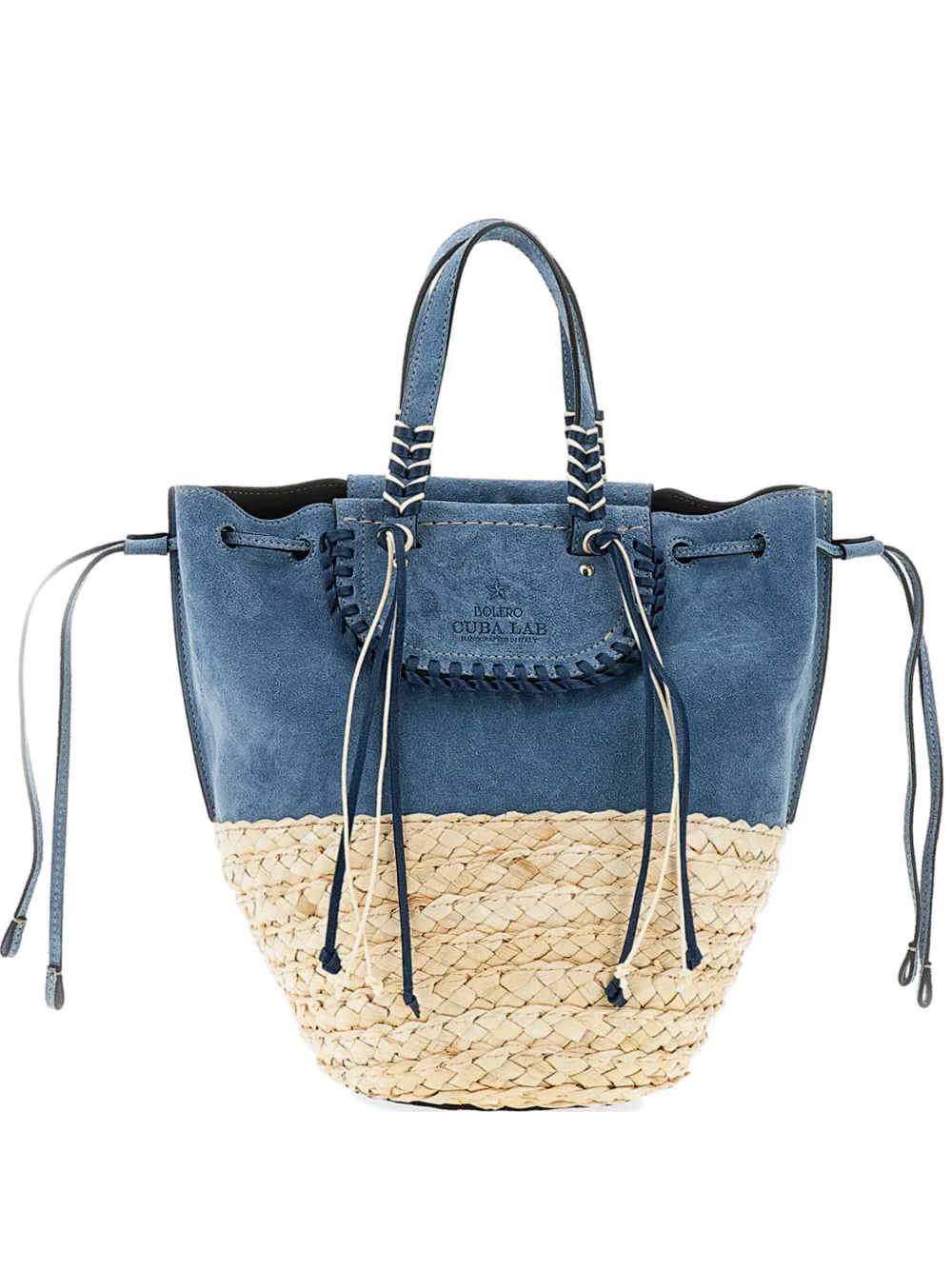 CUBA LAB Bolero top-handle tote bag - Blu