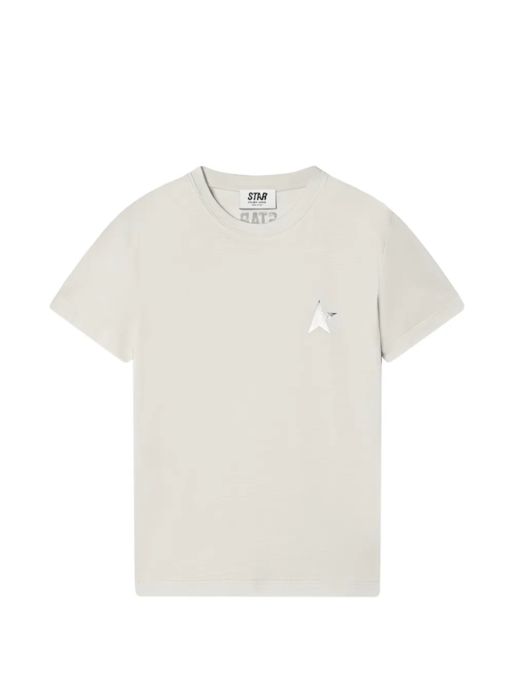 Golden Goose Kids White Star Collection T-shirt - Toni neutri