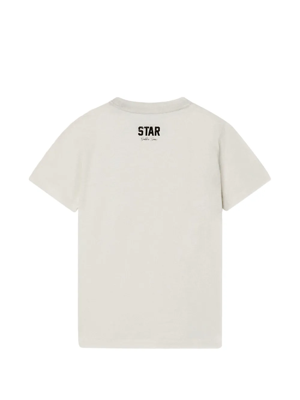 Golden Goose Kids White Star Collection T-shirt Beige