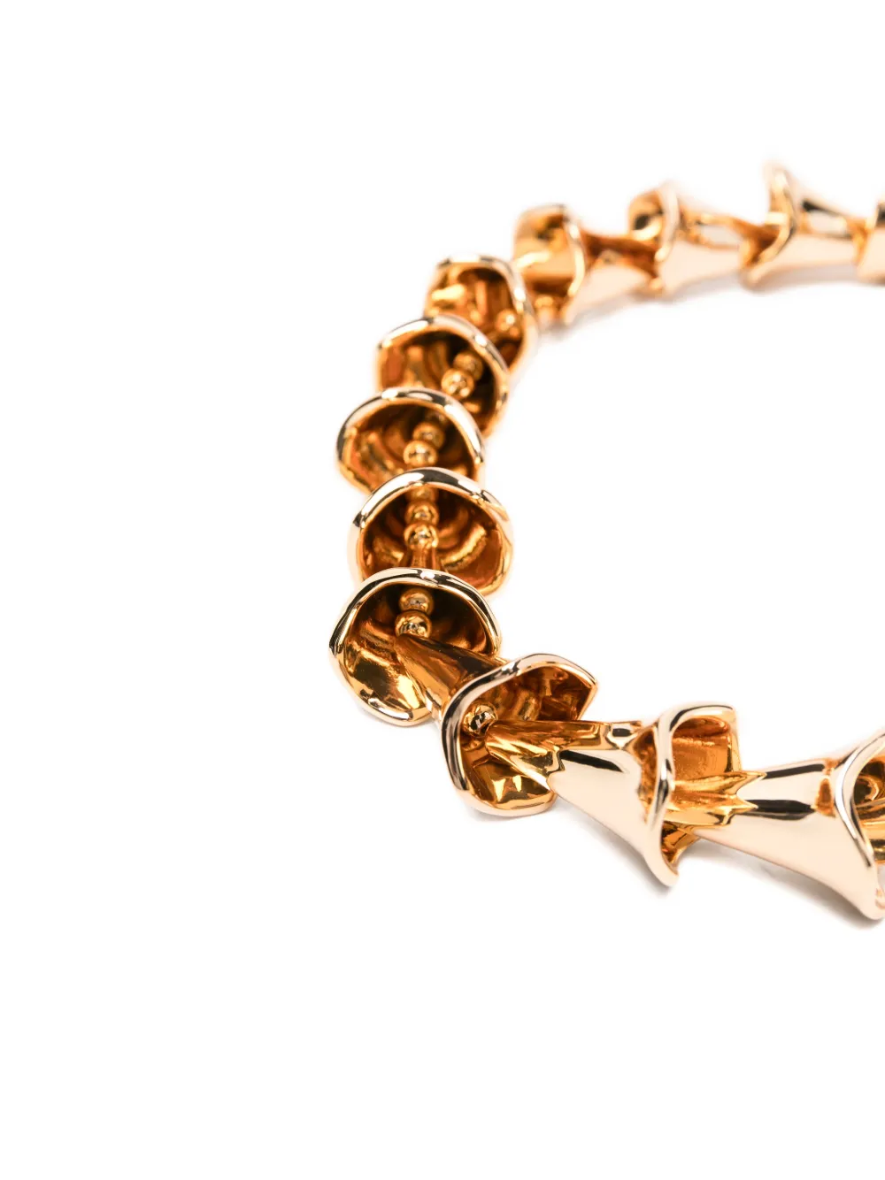  Sportmax Corolla-shaped Necklace - Gold 
