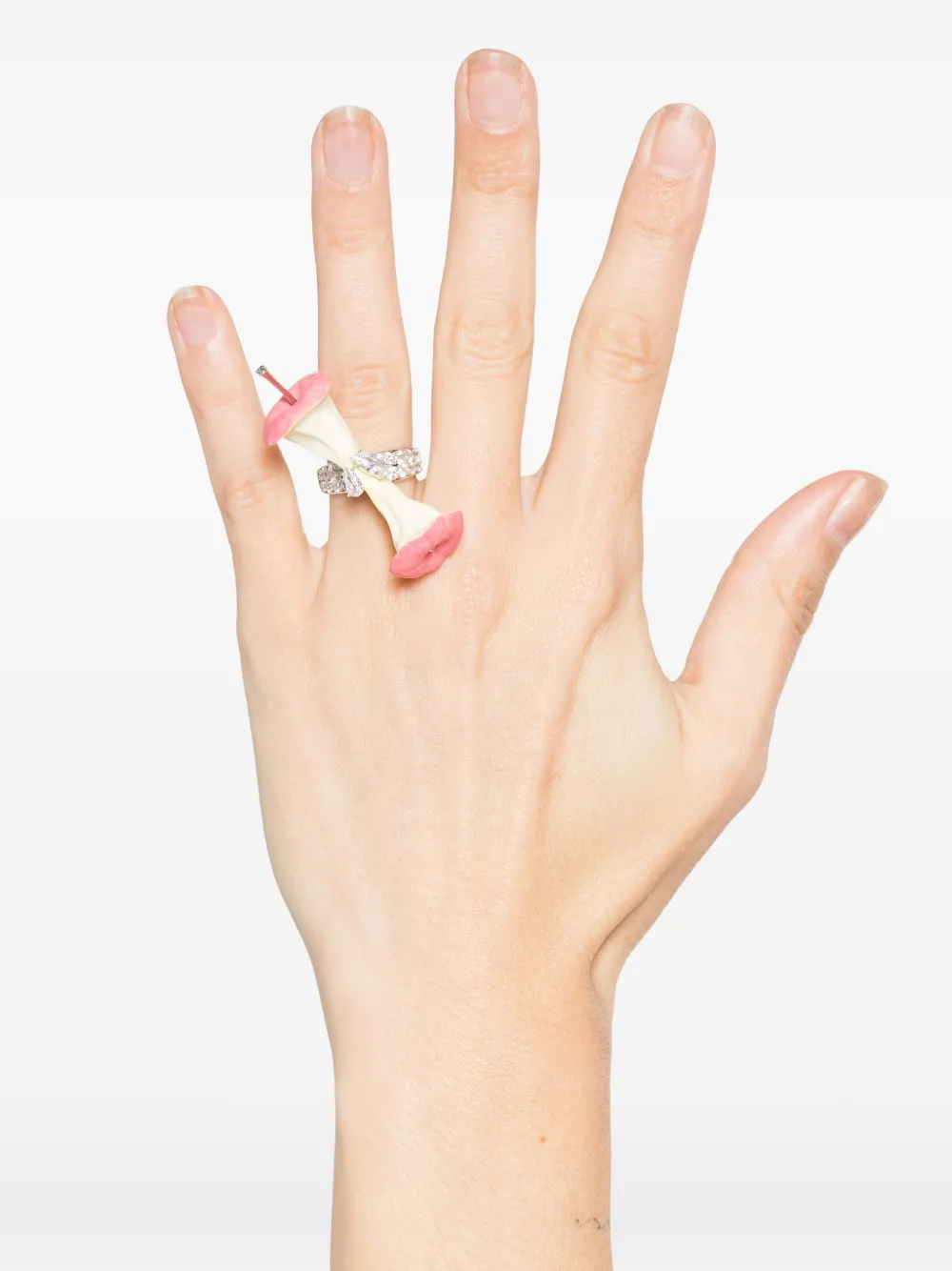  Yvmin Paradise/apple Core Spin Ring - Silver 