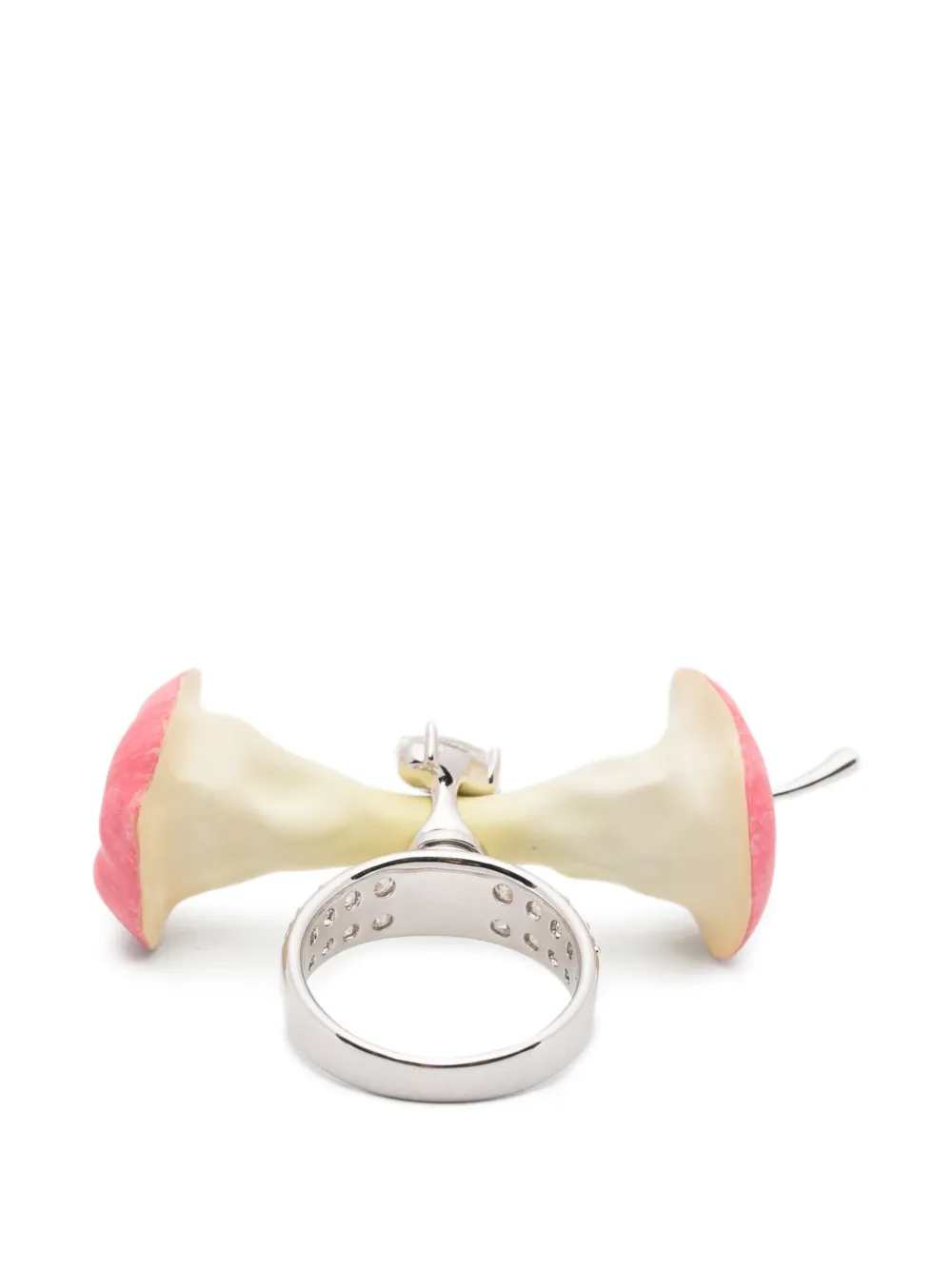  Yvmin Paradise/apple Core Spin Ring - Silver 