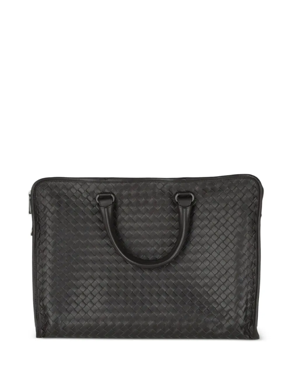 Woven Leather Briefcase