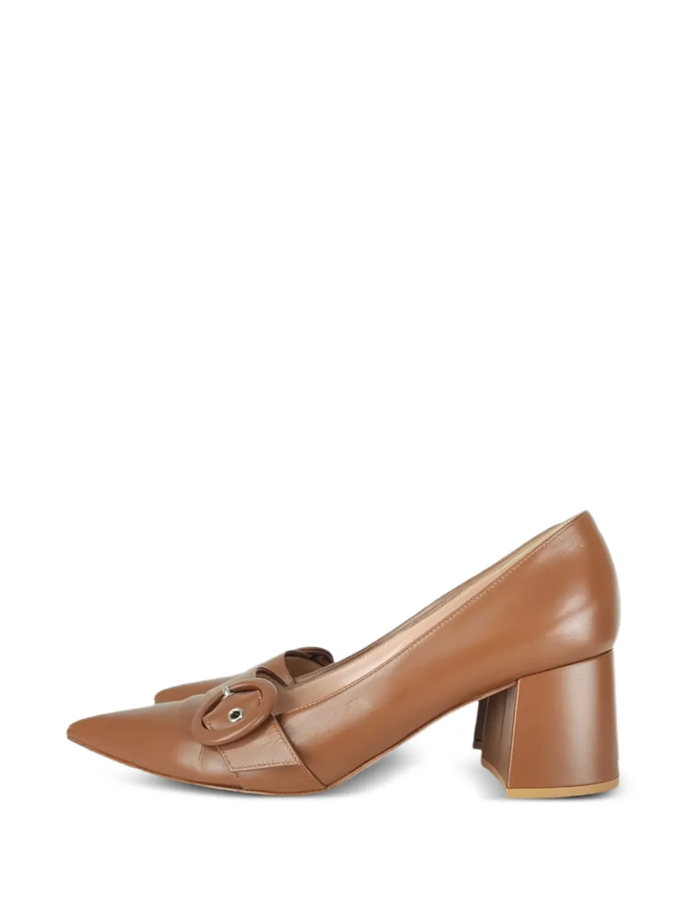 Gianvito Rossi Venezia leather pumps - Marrone