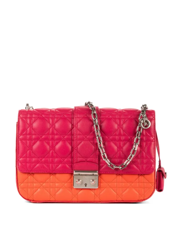 Dior Pre-owned Medium Miss Dior Cross Body Bag in Pink