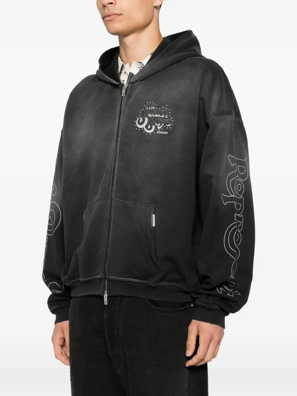 Represent Beach Boys hoodie met grafische print Zwart