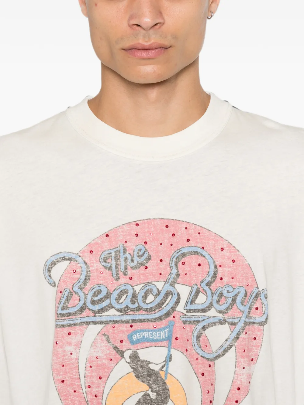 Represent Beach Boys T-shirt met grafische print Wit