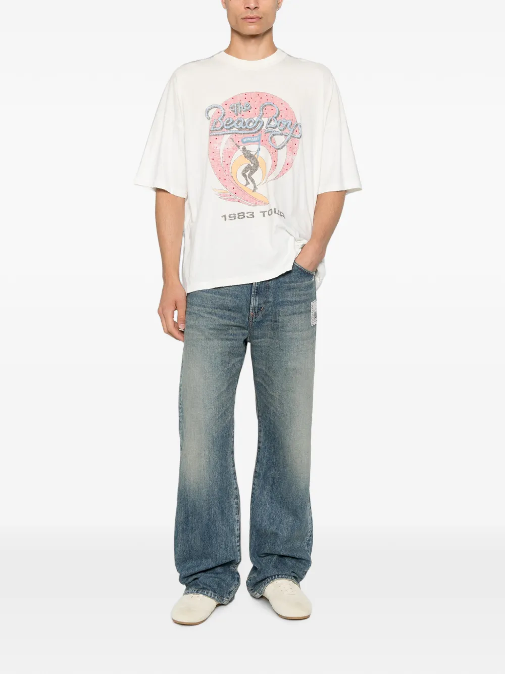 Represent Beach Boys T-shirt met grafische print Wit