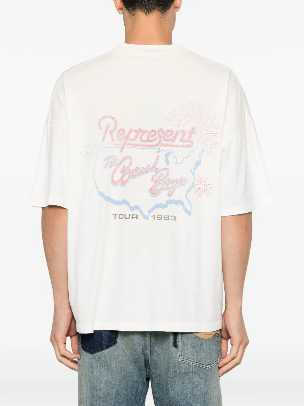 Represent Beach Boys T-shirt met grafische print Wit