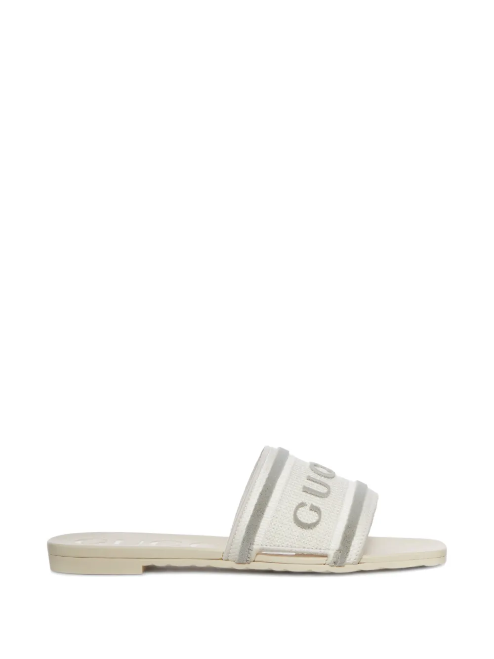 Gucci logo sandals Wit