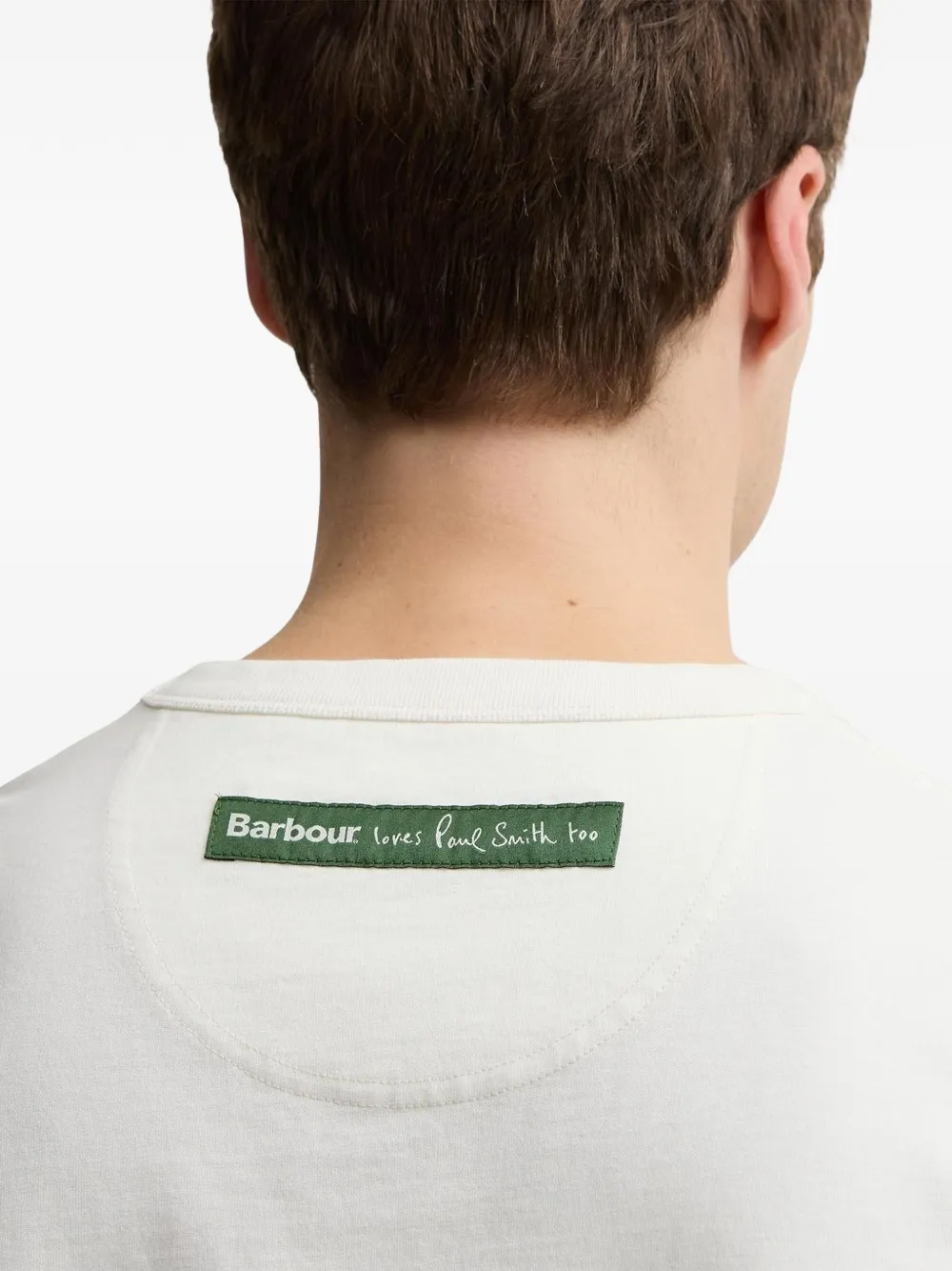 Barbour x Paul Smith T-shirt met print Beige