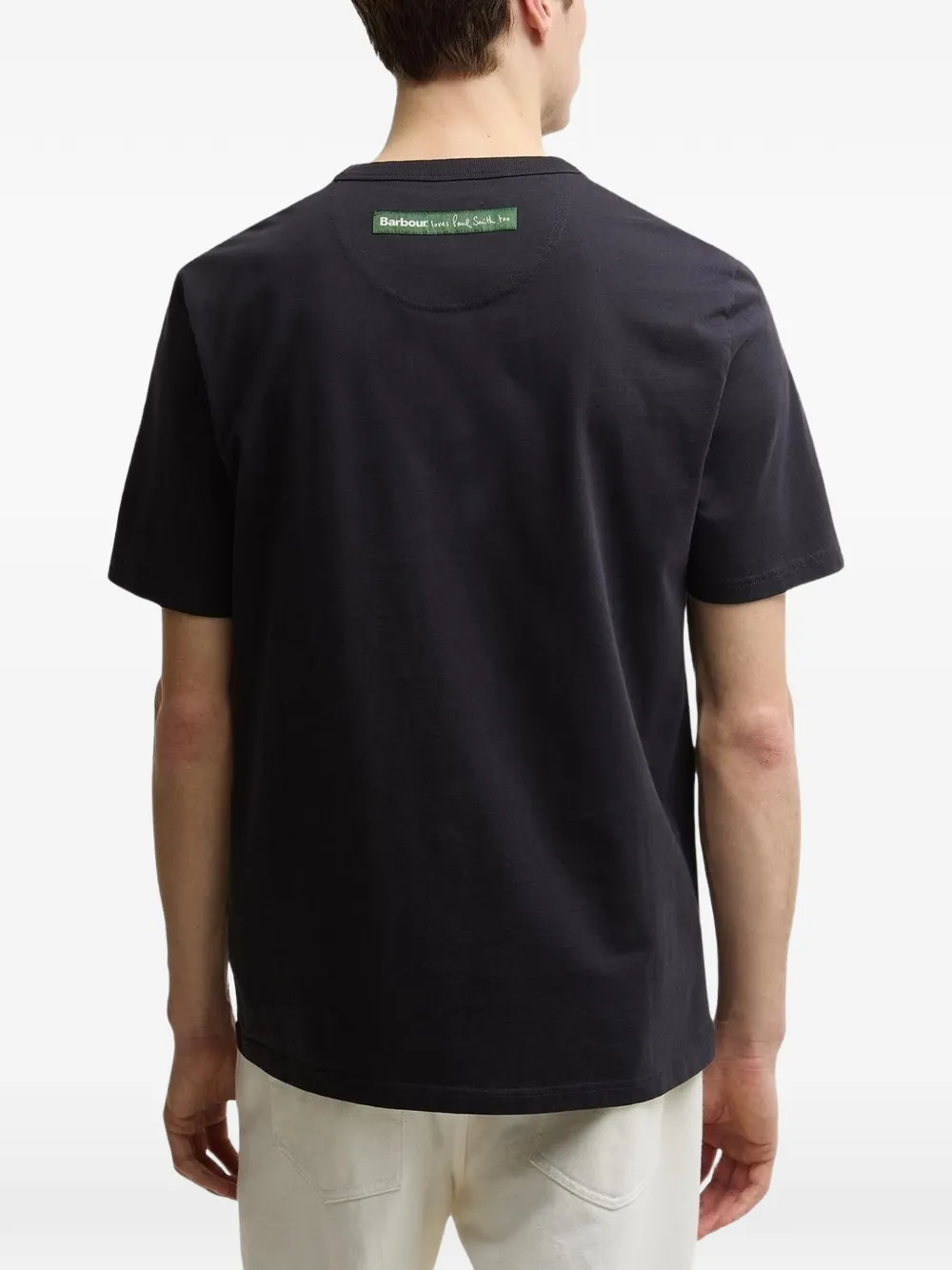Barbour x Paul Smith T-shirt met print Zwart