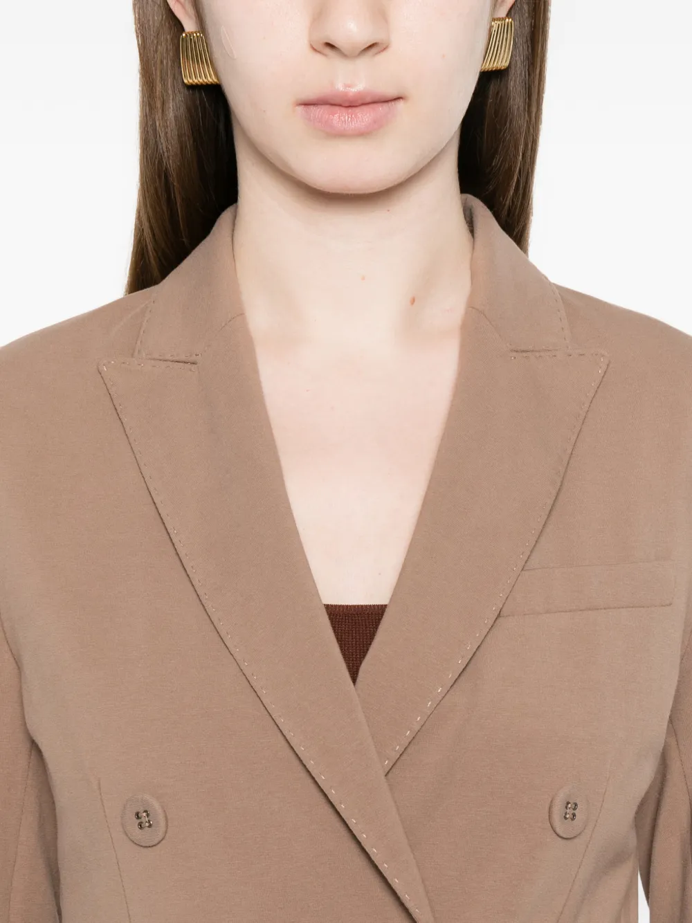 Circolo 1901 Blazer met dubbele rij knopen Beige
